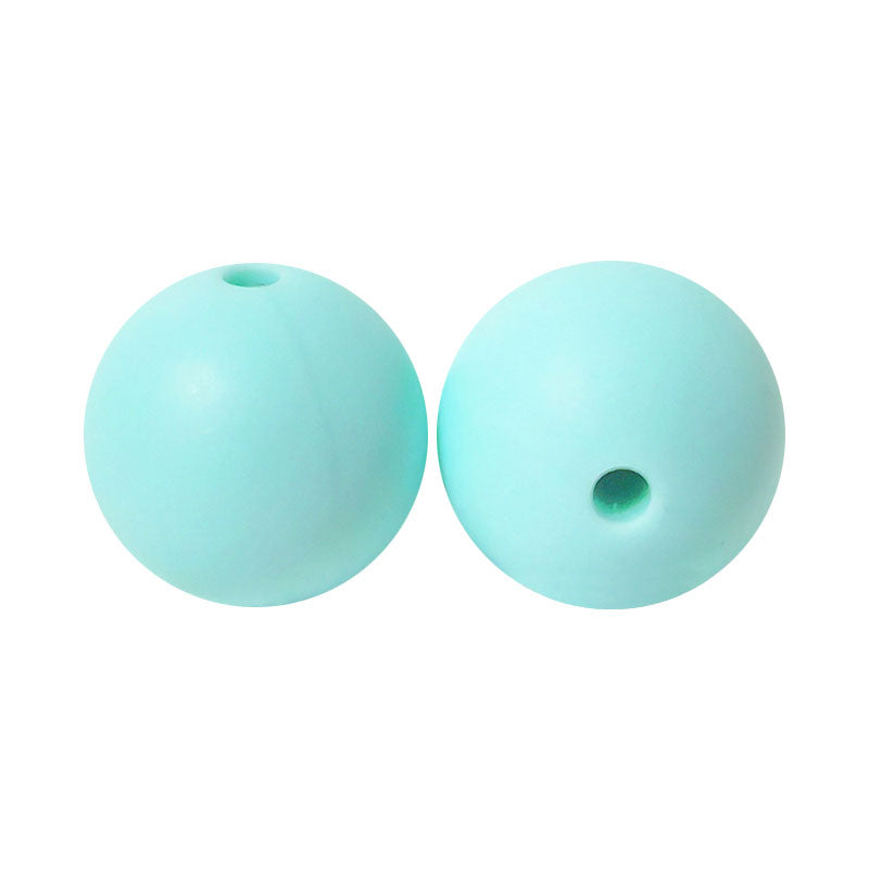 100 12mm Round Silicone Beads