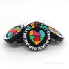 autism puzzle heart silicone focal beads