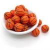 15mm Basketeball Silicone Round Beads