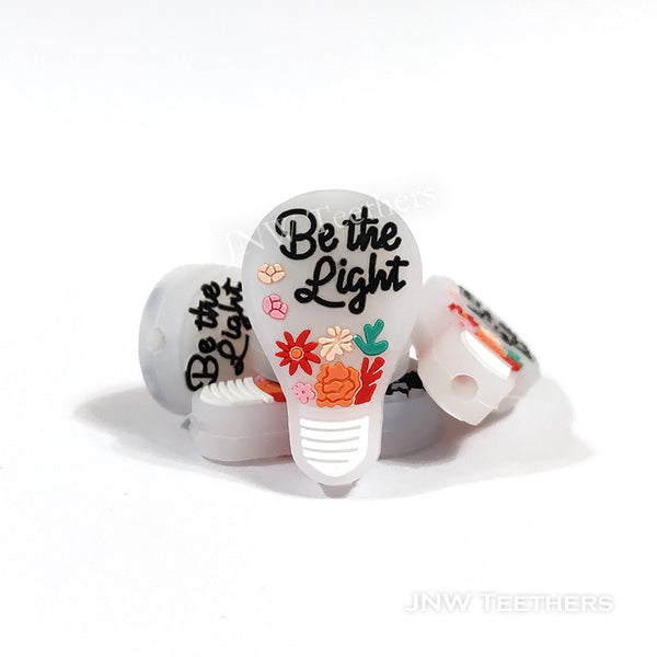 Be the light bulb silicone focal beads