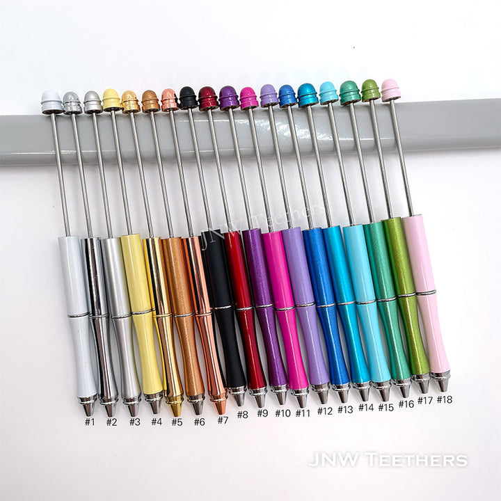 Pack 20 Metal Beadable Pens And Ink Refills