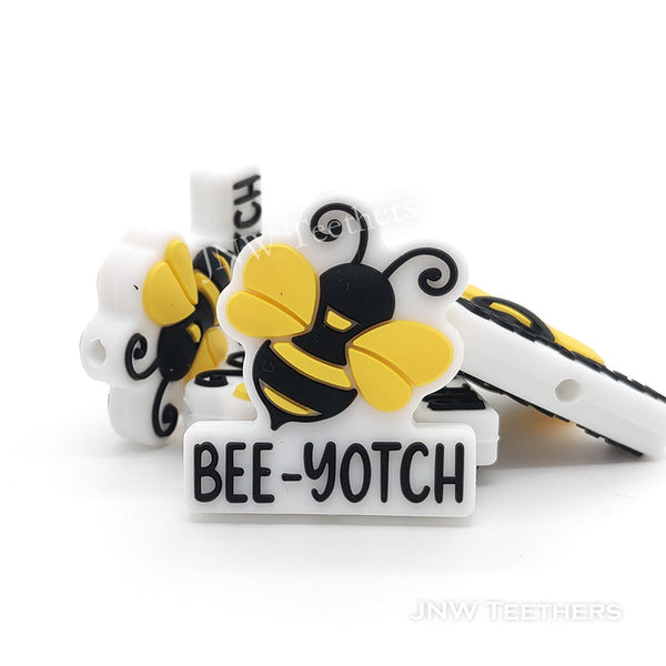 bee silicone focal beads