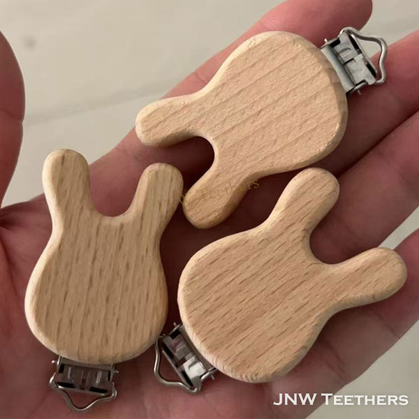 Pack 100 Beech Wood Suspender Clips Wholesale
