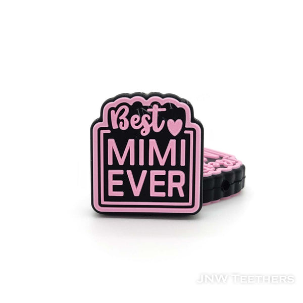 Best mimi ever silicone focal beads pink