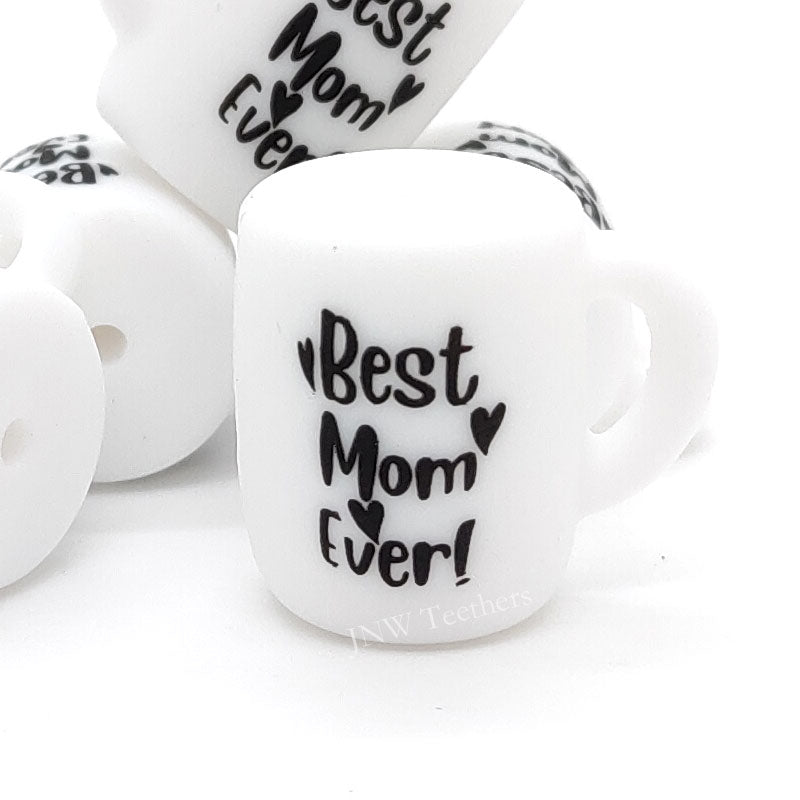 Best mom ever printed coffee mug silicone beads wholesale