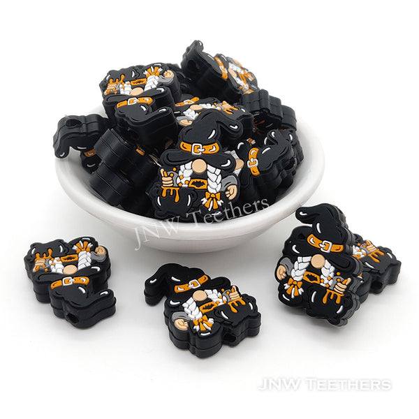 Black witch silicone focal beads