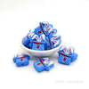 Blue magic hat bunny ear silicone focal beads