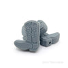 Boots Silicone Beads Light Gray