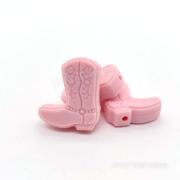 Light Pink Boots Silicone Beads