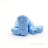 Blue Boots Silicone Beads