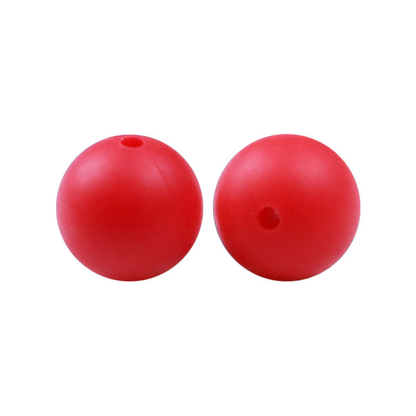 100 12mm Round Silicone Beads