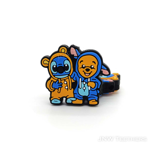 Brothers Stitc and bear silicone focal beads