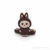 Monster doll focal silicone beads brown