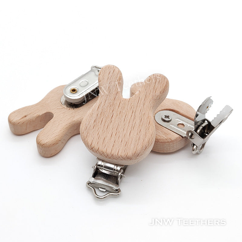 Bunny ear wood clip
