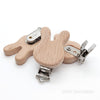 Bunny ear wood clip