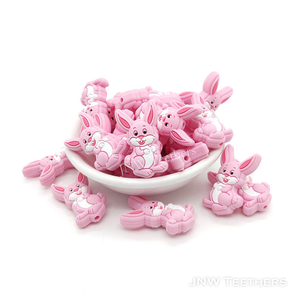 Pack 5 Bunny Silicone Focal Beads