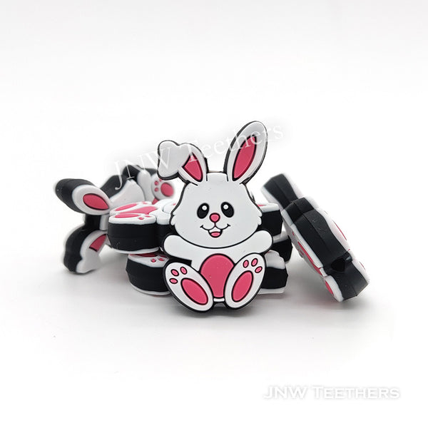 Bunny Easter silicone focal beads