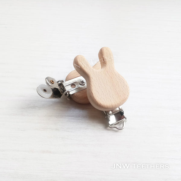 JNW Teethers bunny wooden clip