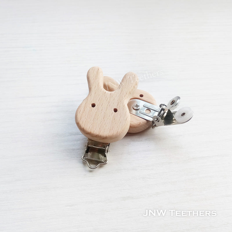 bunny wooden clips