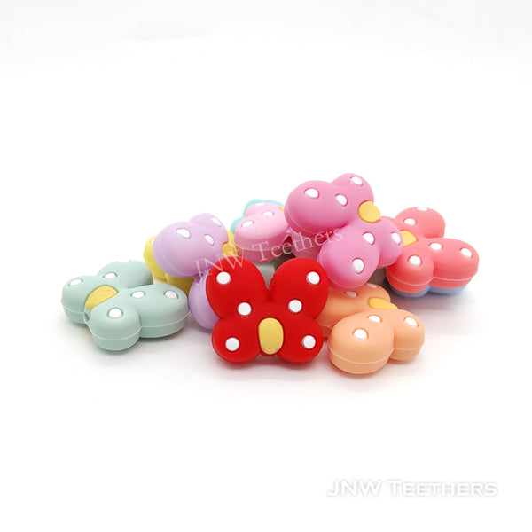 Butterfly silicone focal beads