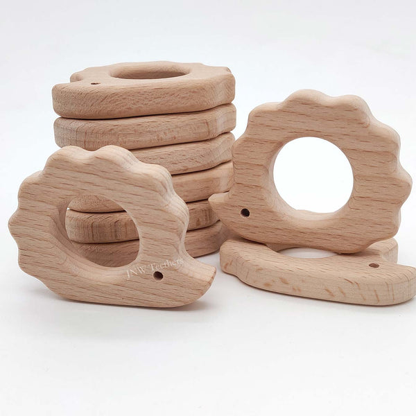 Hedgehog - Beech Wood Pendants