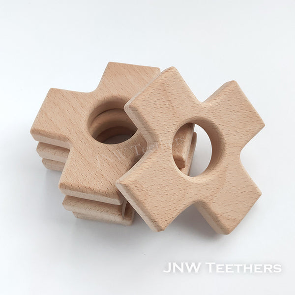 Thick Cross - Beech Wood Pendants