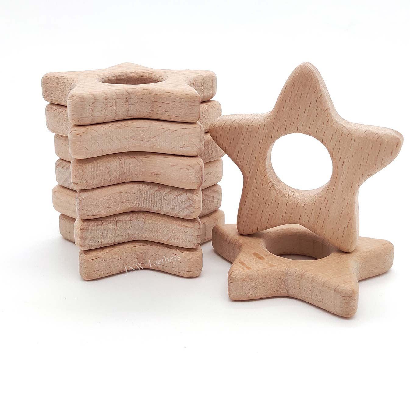 Star- Beech Wood Pendants