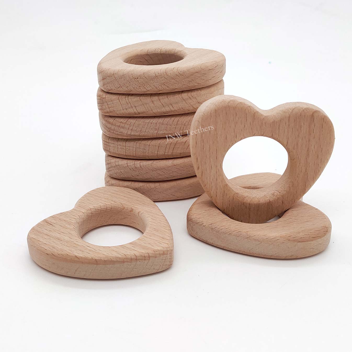 Heart- Beech Wood Pendants