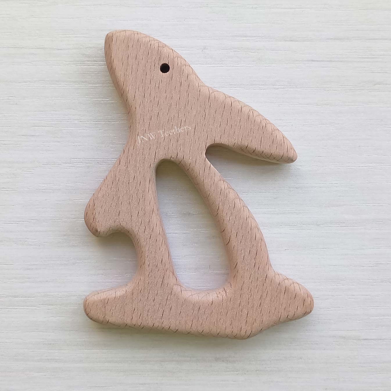 5pcs Rabbit-Wood Pendants