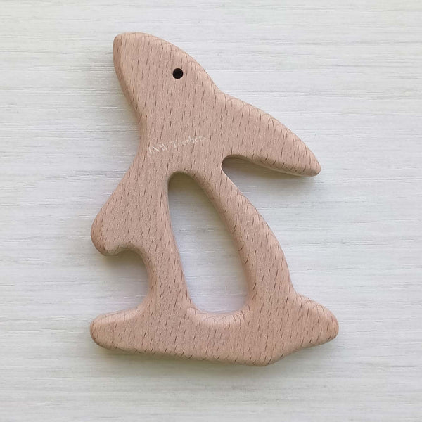5pcs Rabbit-Wood Pendants