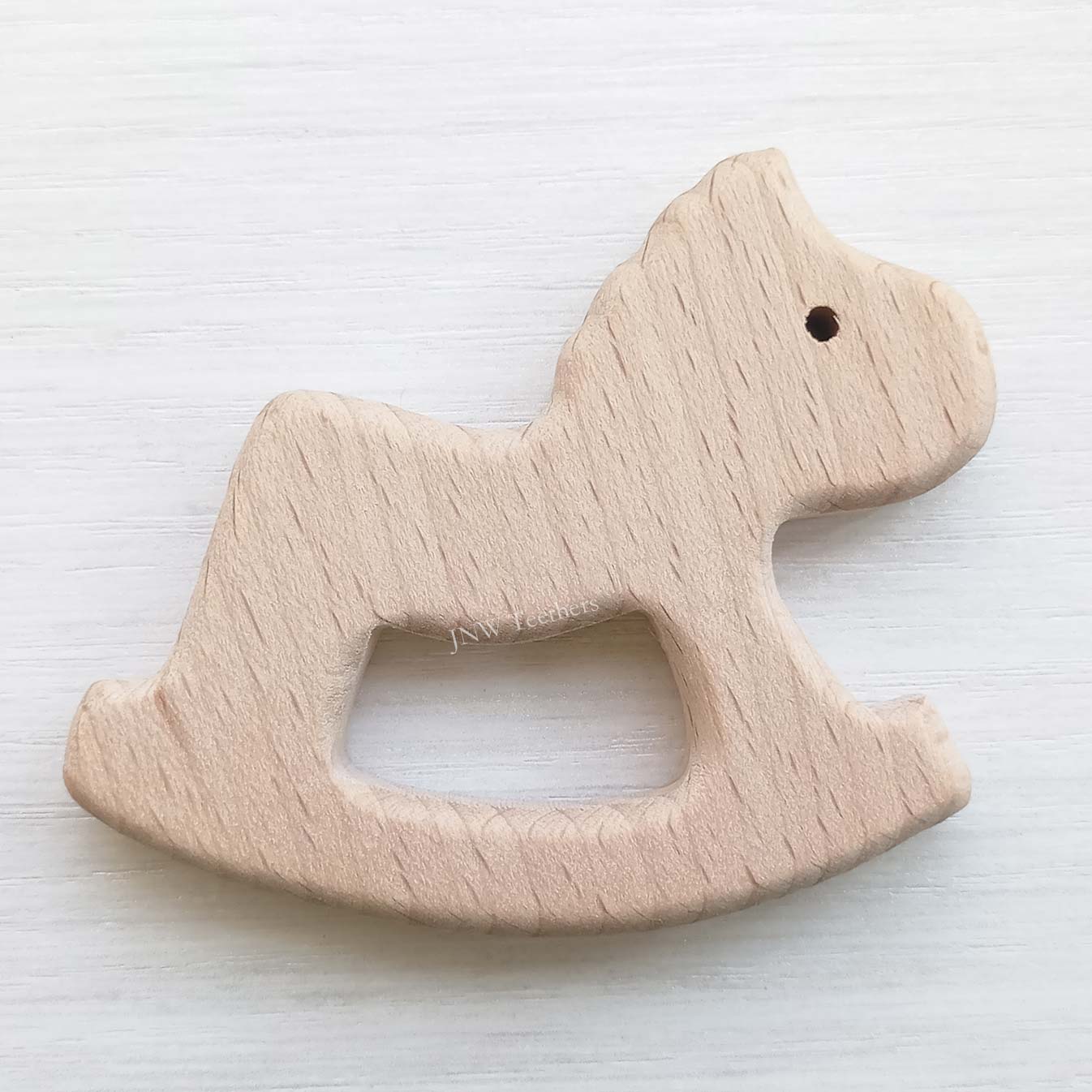 5pcs No tail rocking horse-Wood Pendants