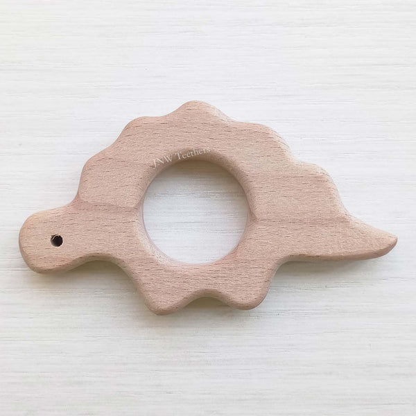 5pcs Stegosaurus -Wood Pendants