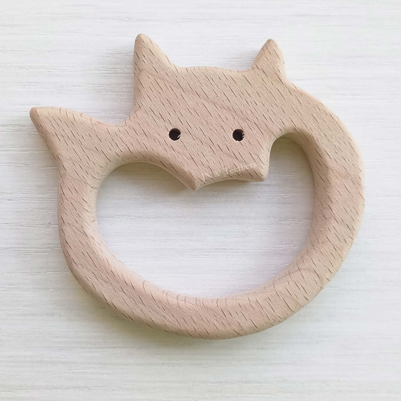 5pcs Foxes-Wood Pendants