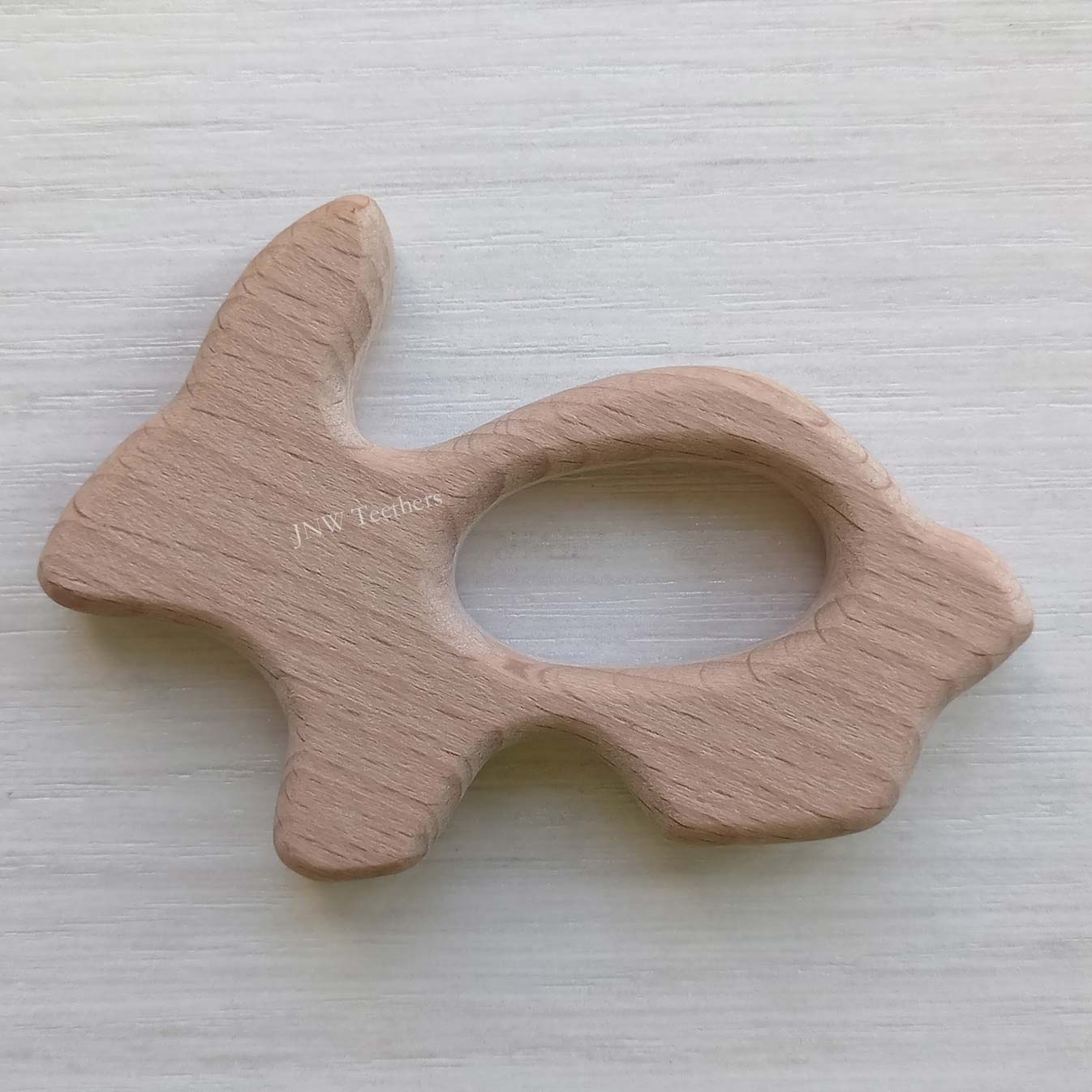 5pcs Rabbit-Wood Pendants