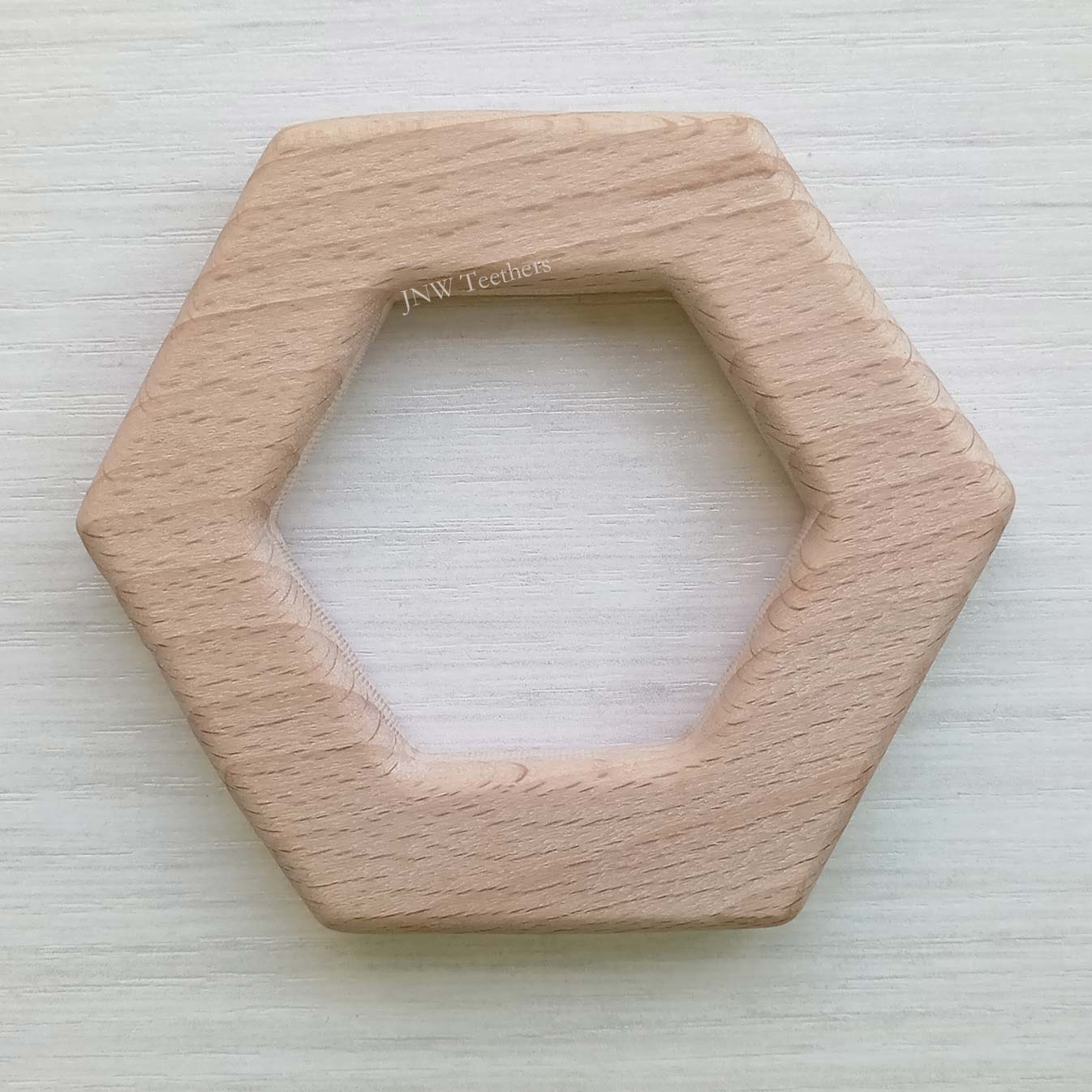5pcs Hexagon-Wood Pendants