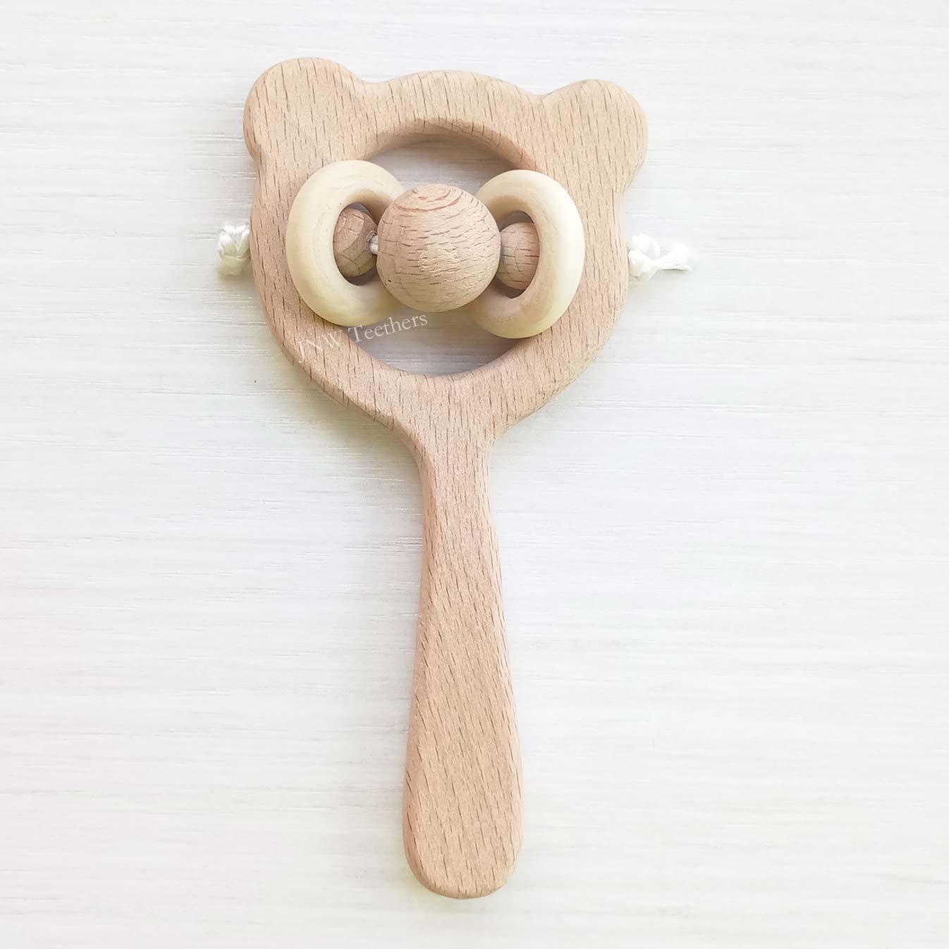 5pcs Rattle-Wood Pendants
