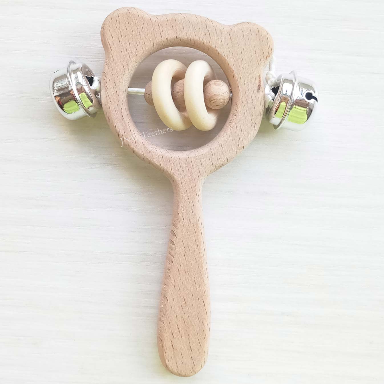 5pcs Rattle-Wood Pendants