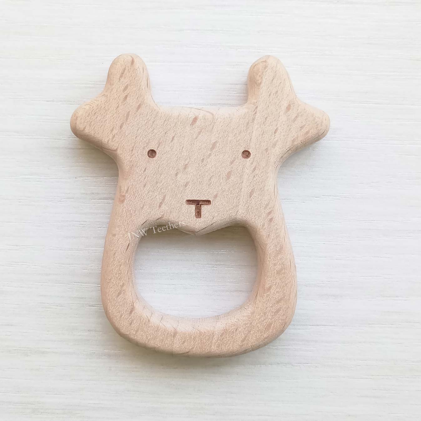 5pcs Reindeer-Wood Pendants