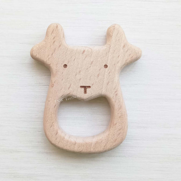 5pcs Reindeer-Wood Pendants