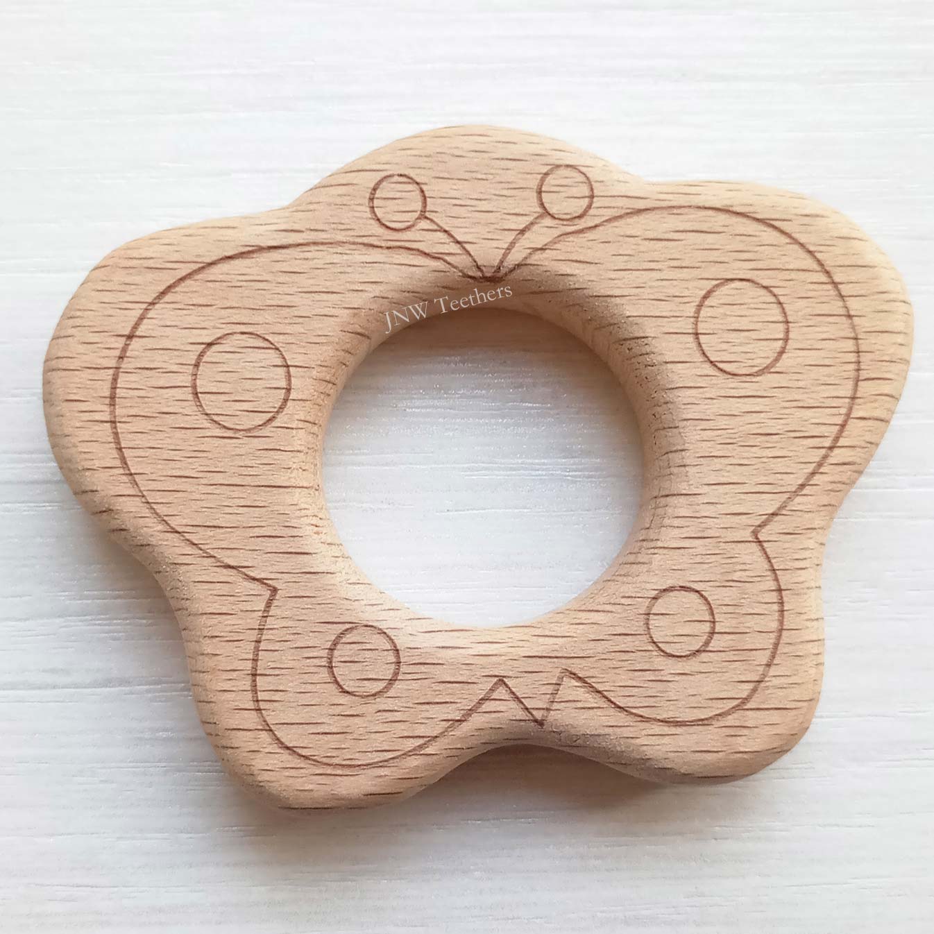 5pcs Butterfly-Wood Pendants