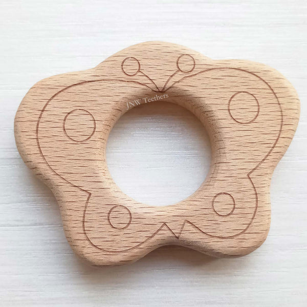5pcs Butterfly-Wood Pendants