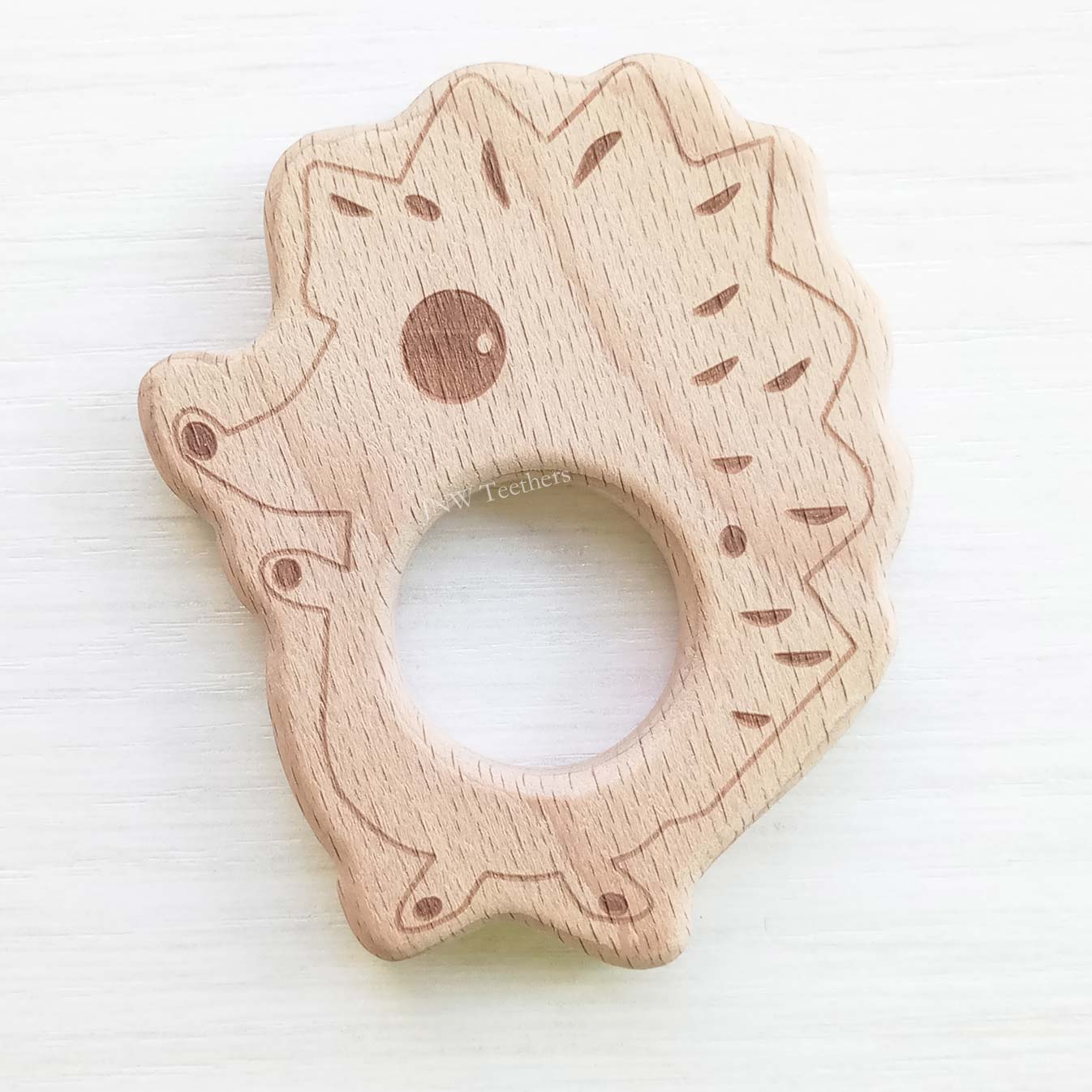 5pcs Hedgehog-Wood Pendants C826
