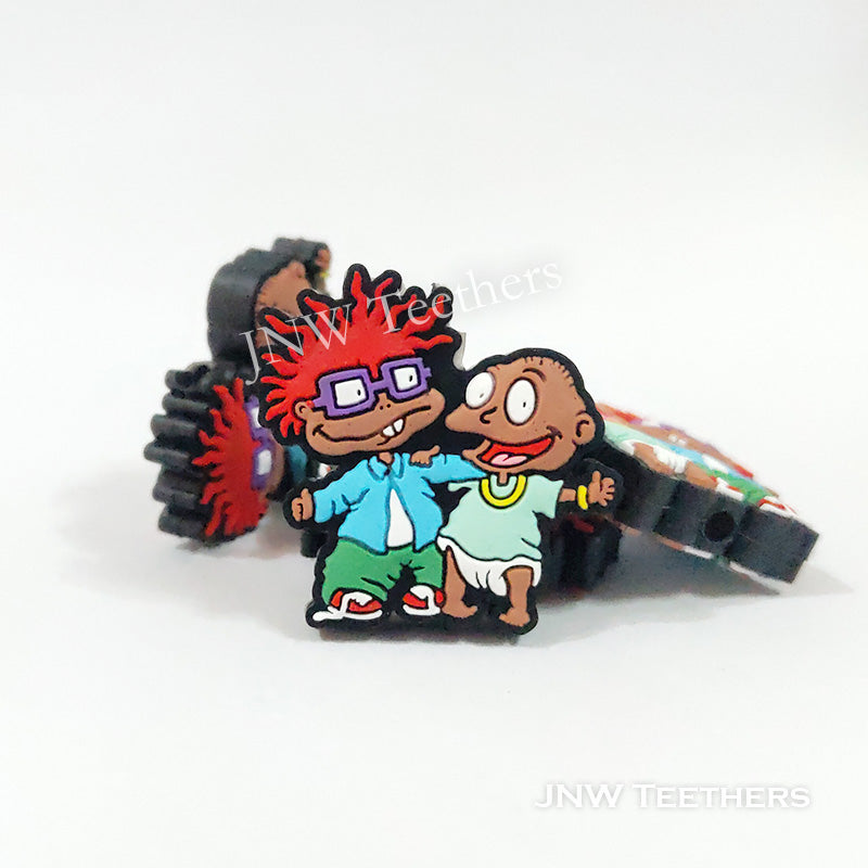 Chuckie Finster and Dil Pickles silicone focal beads