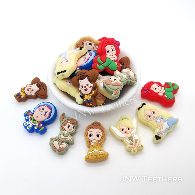 cartoon characters silicone focal beads