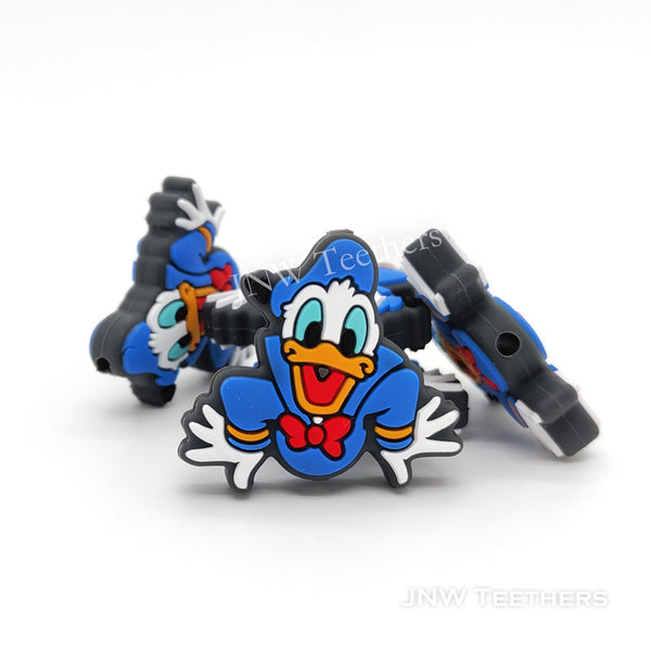Laughing Donald Duck Silicone Focal Beads