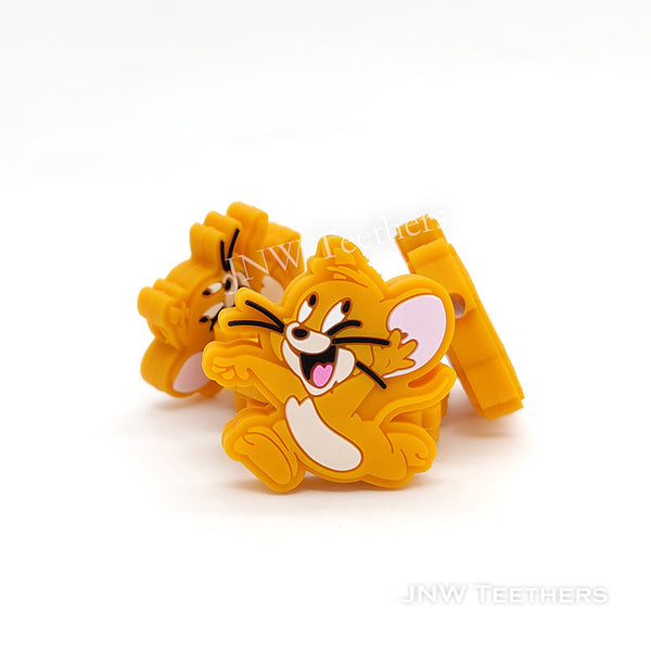 Laughing Jerry mouse silicone focal beads
