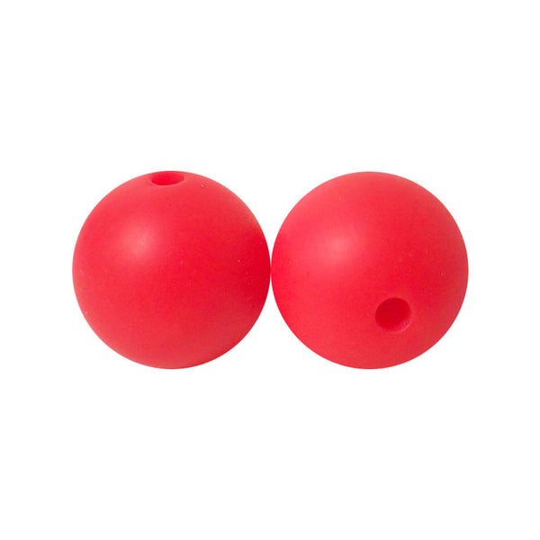 100 12mm Round Silicone Beads