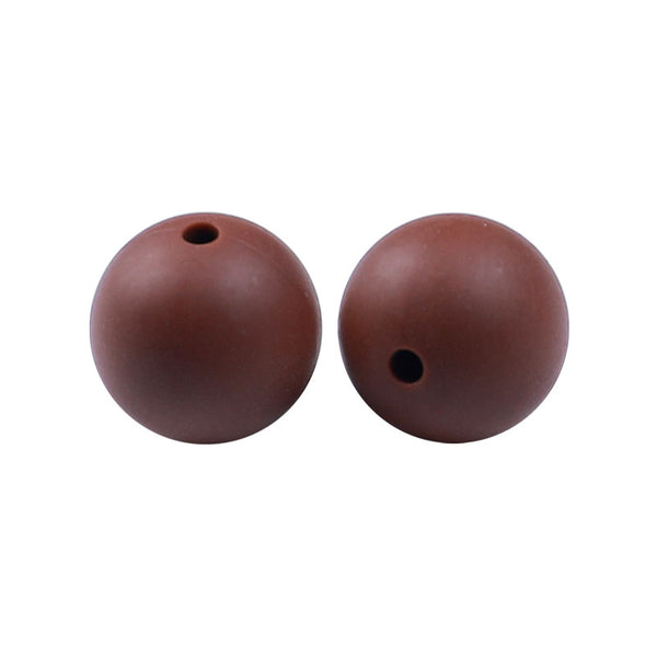 100 12mm Round Silicone Beads