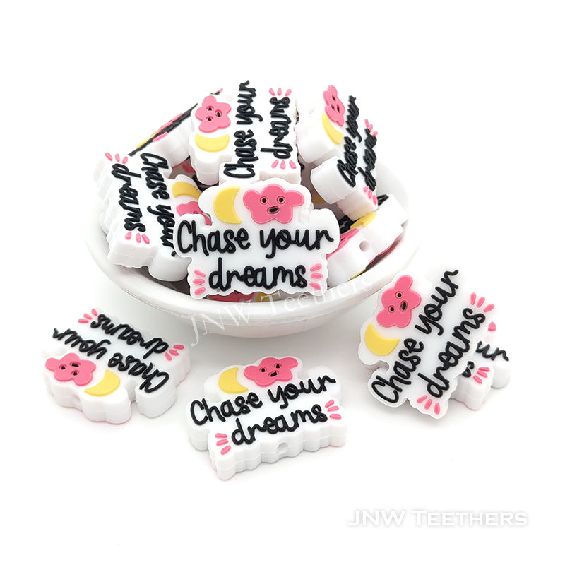 Choose your dreams silicone focal beads