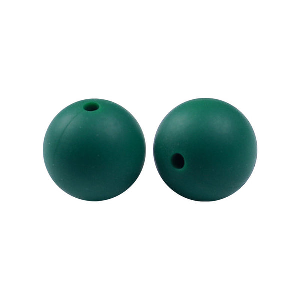 100 12mm Round Silicone Beads